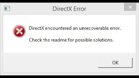 (Resuelto) DirectX encontró un error irrecuperable