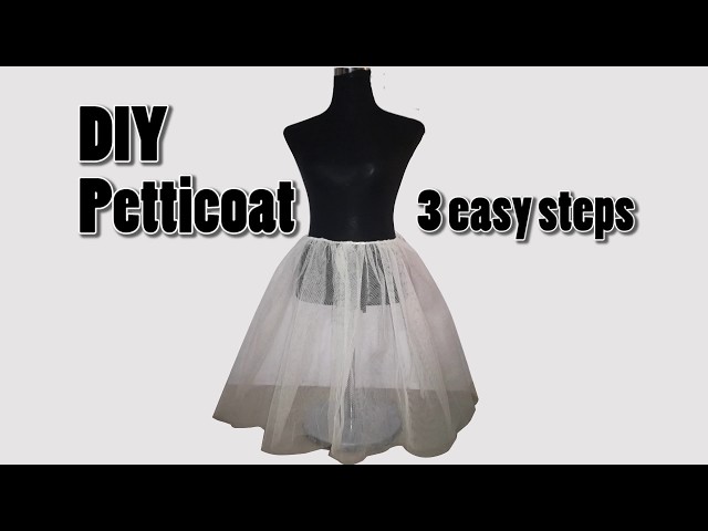 How to sew a simple cotton petticoat 