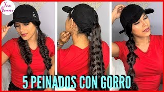 5 PEINADOS CON GORRA (Fáciles y Rápidos)