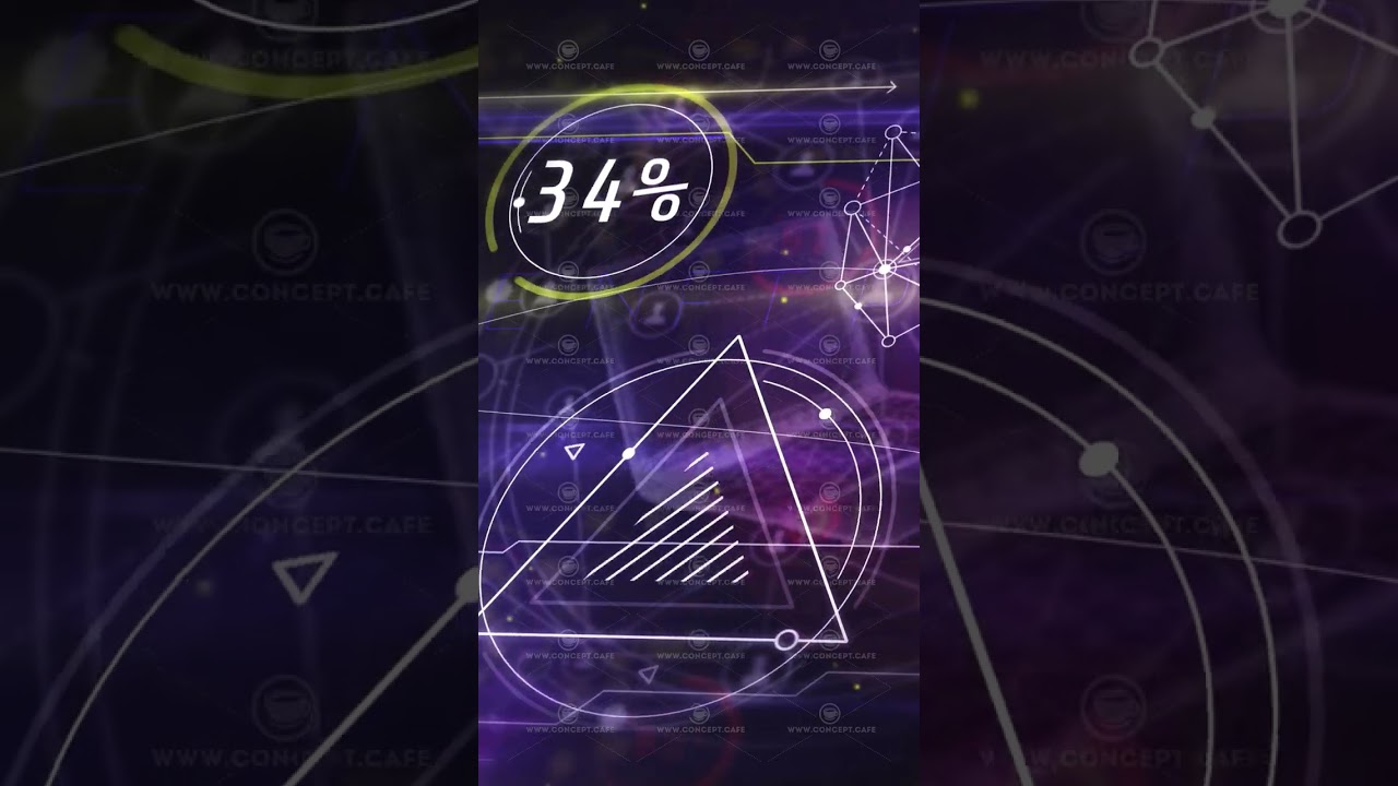 Animated flow of 3D abstract NFT space.