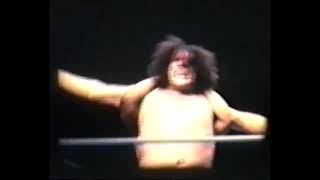 Magnificent Zulu Applies A Full Nelson To Andre The Giant During The Olympic Auditorium Battle Royal