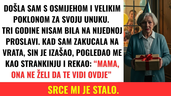 "Mama, ona ne želi da te vidi ovdje" — rekao je sin kad sam se pojavila na proslavi njegove kćeri