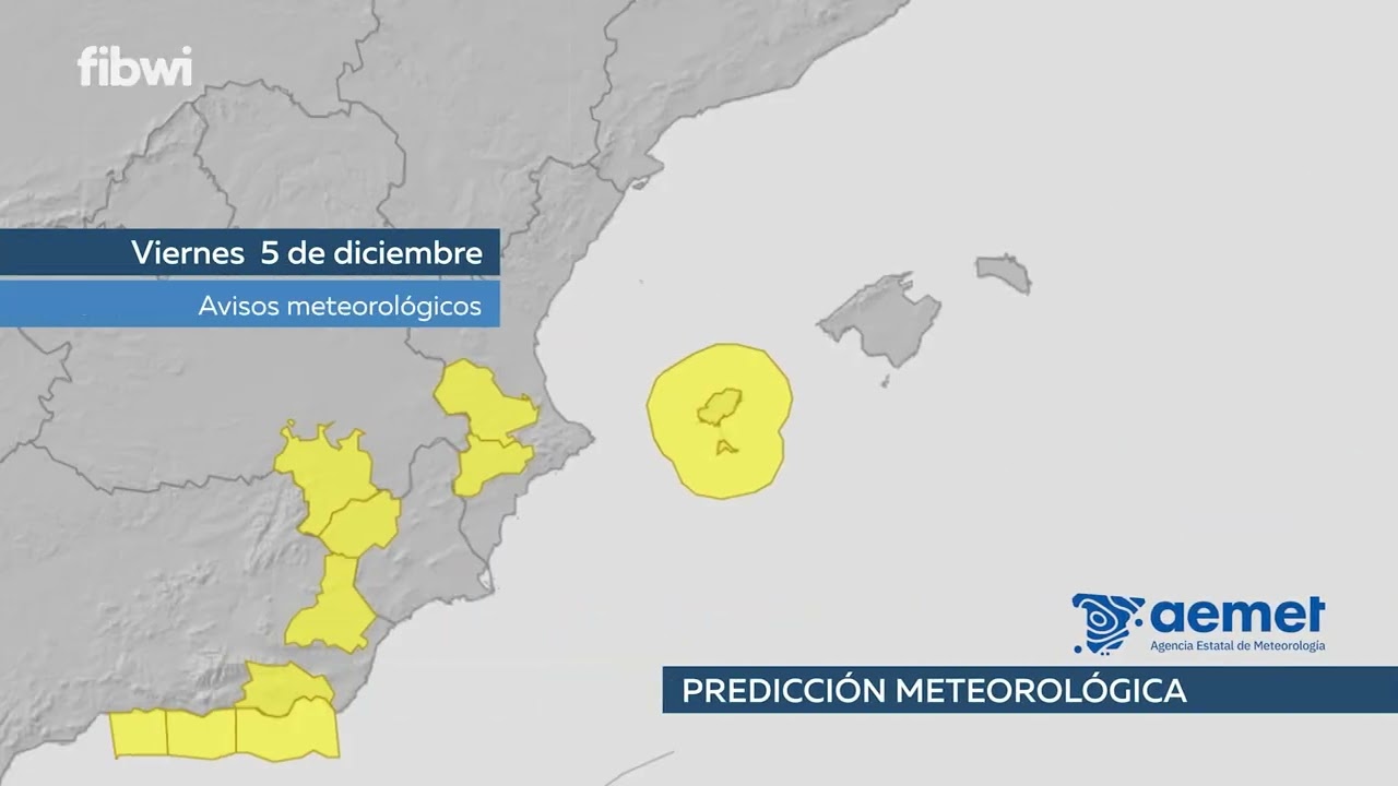 La Aemet activa aviso amarillo en Pitiusas por viento y mala mar este viernes