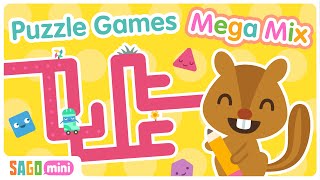 PUZZLE GAMES for Kids  Mega Mix! | Preschool and Kindergarten Activities | Sago Mini School