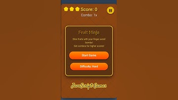 I Develop Fruits Ninja Complete Edition JavaScript Games #vivzon