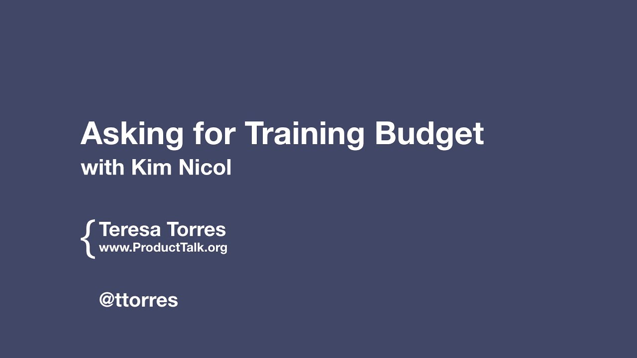 Asking for Training Budget
