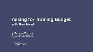 Asking for Training Budget