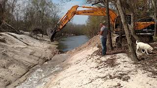Positive drainage from HCFCD channel 103-46-00