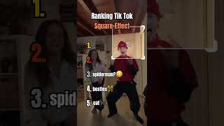 Ranking Tik Tom Square Effect☠️ #funny