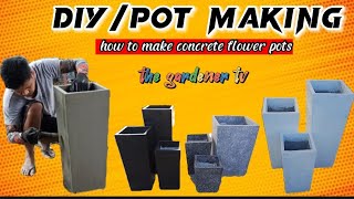 DIY/How To Make flower Pot/Paano Gumawa ng paso