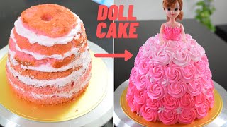 Doll Cake | How To Make Doll Cake at Home l Doll Cake Tutorial | Barbie Doll Cake screenshot 2