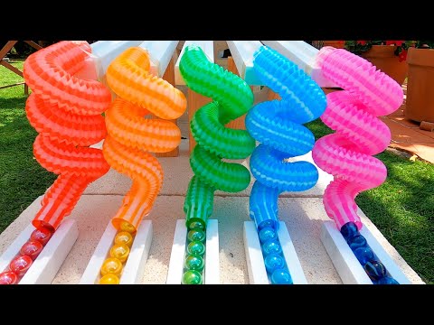 Marble Run Race ASMR Colorful Pop