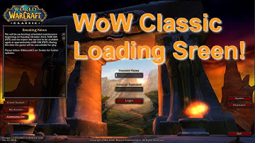 Classic WoW Loading Screen (Patch 1.13) - Legends of Azeroth
