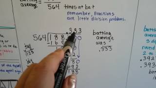 Intro Algebra Word Problems #17 - Write, solve literal equations for Batting averages