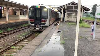 GV-E400系 GV-E400-9編成 羽越本線 普通酒田行き 村上駅発車