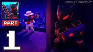 Cyber Ninja: Stealth Assassin - Gameplay Walkthrough Part 1 - Neon Blade Hunt (iOS, Android) screenshot 1