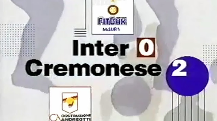 Inter-Cremonese 0:2, 1991/92 - Domenica Sportiva (doppietta di Gustavo Dezotti)