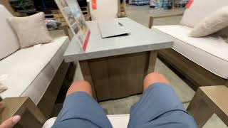 Agio Valmar 5 PC Deep Seating Set with Fire Table $2500 at Costco