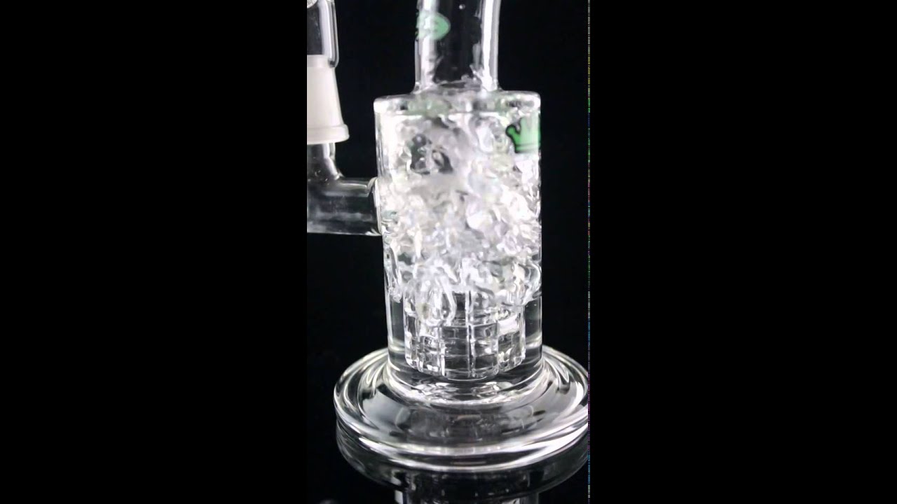 KRAVE Glass Stereo Matrix Bent Neck Bubbler