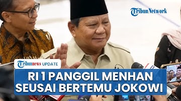 Alasan Prabowo Panggil Menhan dan Mendikti Saintek seusai Bertemu dengan Jokowi Selama 2 Jam