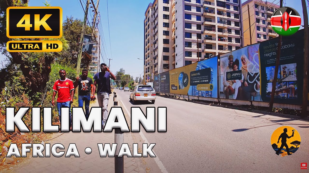 Kilimani Nairobi Walking Tour 2025 | Clean Streets, Cafés, & Urban Life in Kenya | 4K UHD
