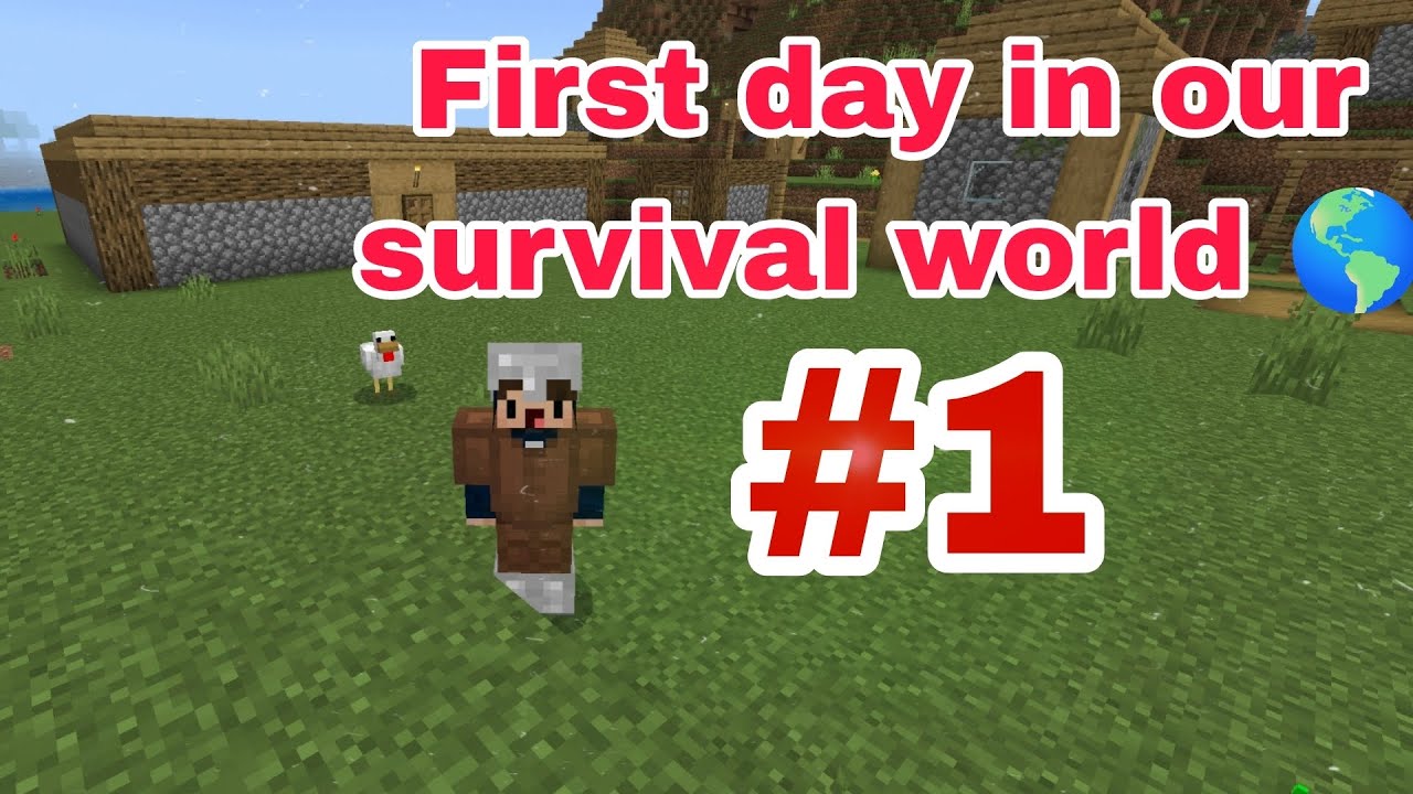 I start a new survival series #part 1 #Minecraft survival series - YouTube