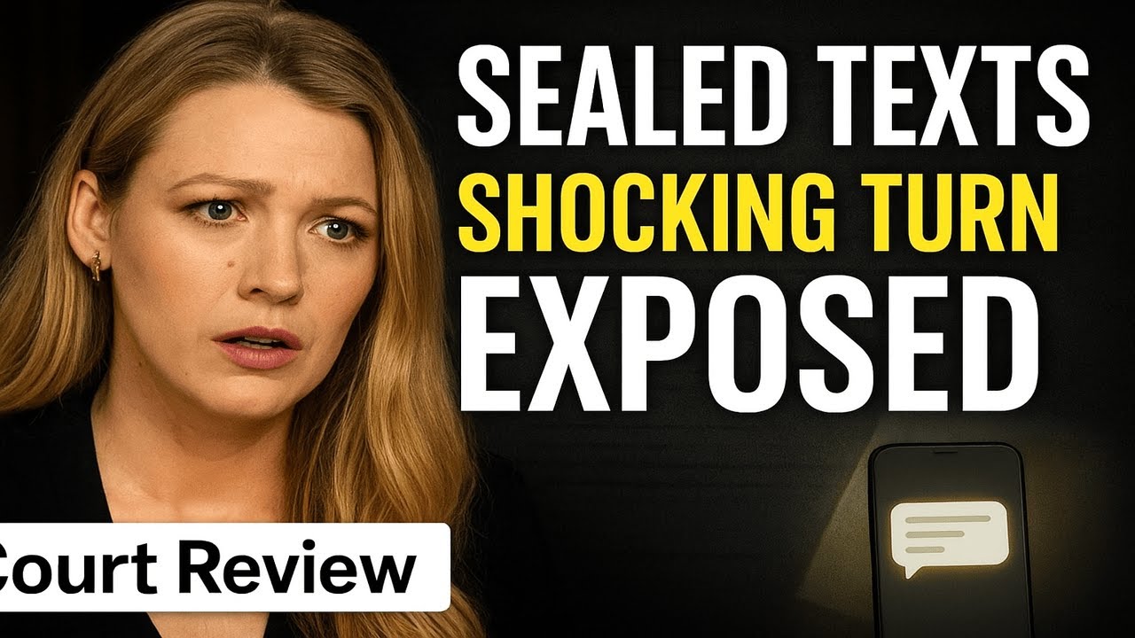 Blake Lively's Lawsuit Takes Shocking Turn with Sealed Texts EXPOSED