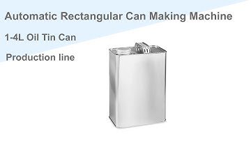 Olive oil tin can making machine automatic 1-4L metal can production line