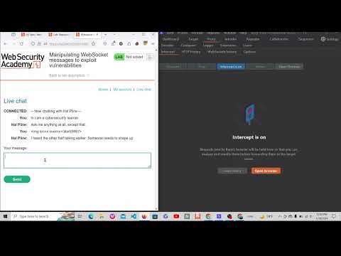 Manipulating WebSocket messages to exploit vulnerabilities