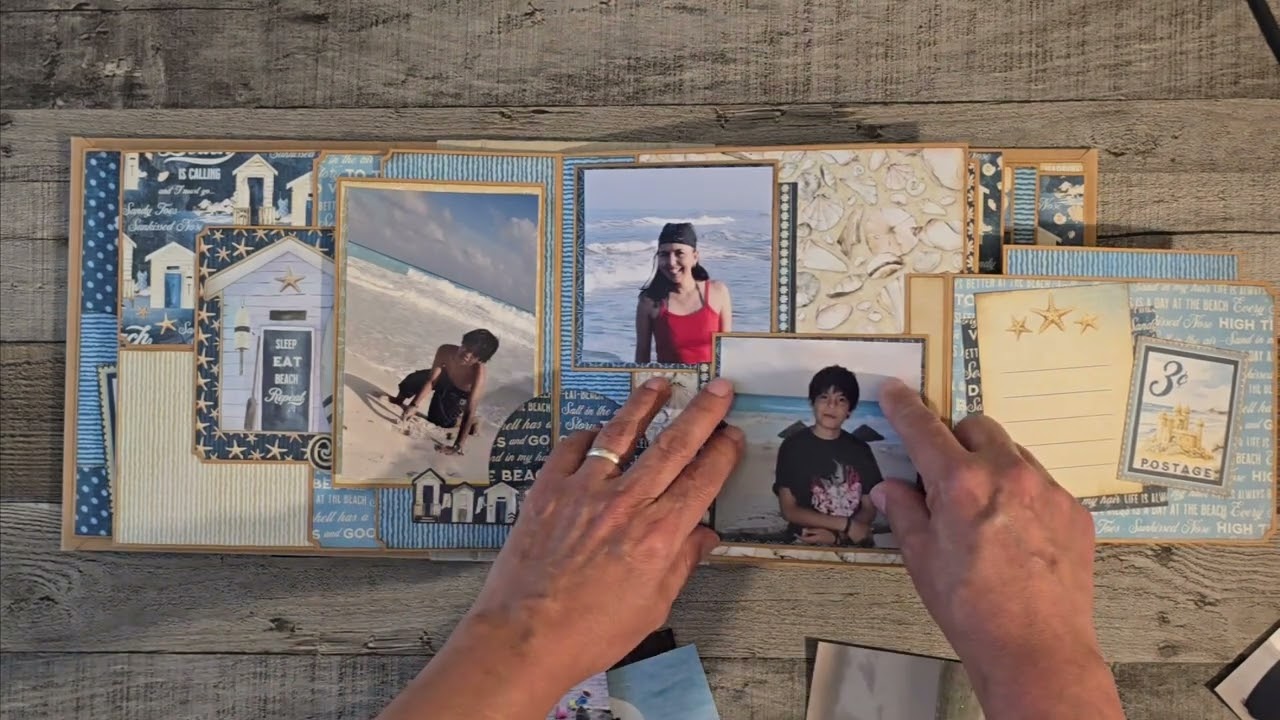 The Beach is Calling Album walk-through - Graphic 45 - Designed by Carla La Vera