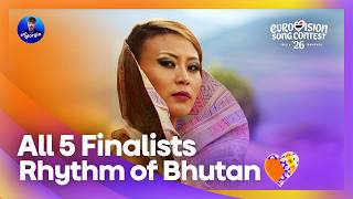 🇧🇹 Rhythm of Bhutan 2026: All 5 Finalists (Eurovision Song Contest Asia 2026)