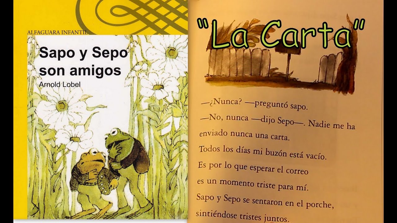 Sapo Y Sepo son amigos Por Arnold Lobel "La carta" - Libro 
