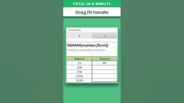 HOW TO USE ROMAN NUMBER IN EXCEL #SHORT