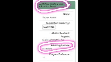 IIT JAM 1st to 4th Admission list #shorts #iitjam