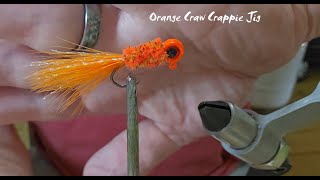 : Orange Craw Crappie Jig