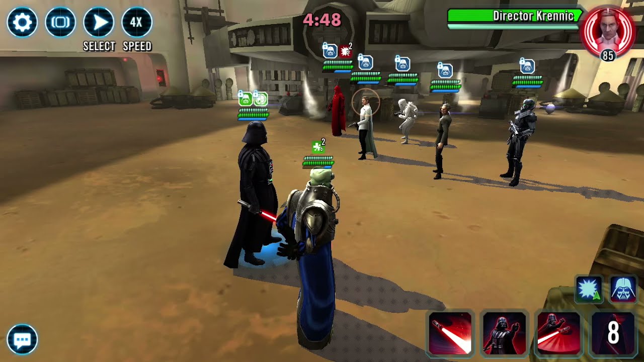 SWGOH Grand Arena 67 Round 1 Vader, Wat vs Tarkin Lead Empire Leftovers (Win)