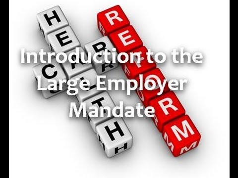 ACA: An Introduction to the Large Employer Mandate - YouTube