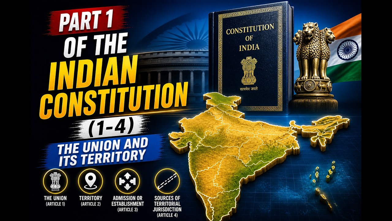 Part 1 of the Indian Constitution (1-4) The Union and its Territory ...