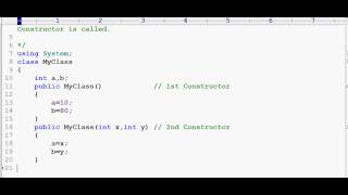 C Sharp tutorial || Part6 || Constructor Overloading