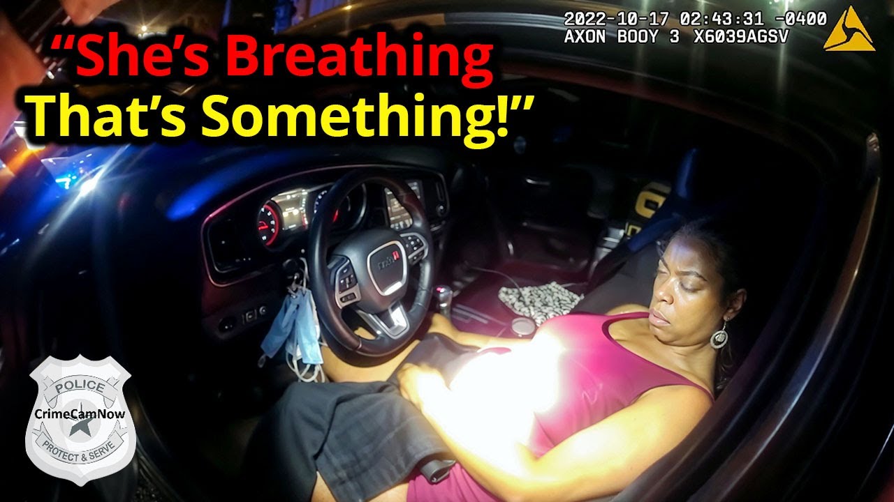Sleeping Behind the Wheel? She Had a Wild Explanation - YouTube