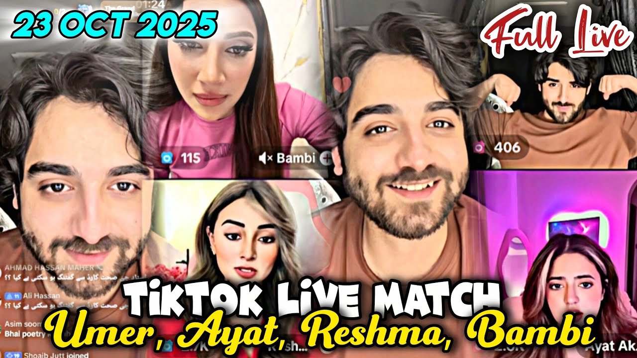 23 October 2025 | Full Part | Tiktok Live Match | Umer Butt vs Ayat Akbar | Funny Moments |