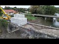 Pont dosserain  dconstruction  etapes 2 et 3    instrumentation  et chargement