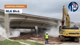 Watch now: TxDOT removes I-35 overpasses around the Waco area as part of project