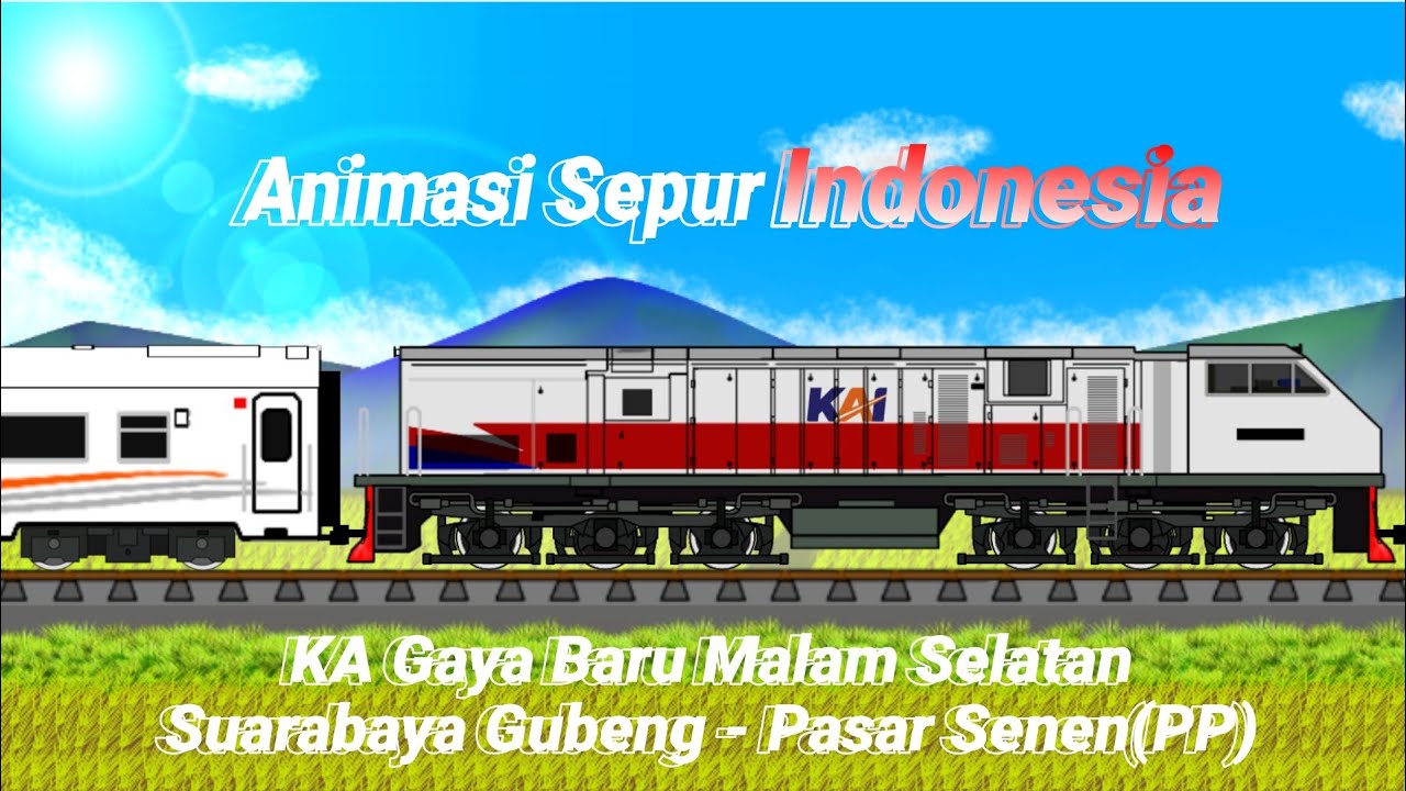 Kereta Api Gaya Baru Malam Selatan • Animasi Sepur🇮🇩 - YouTube