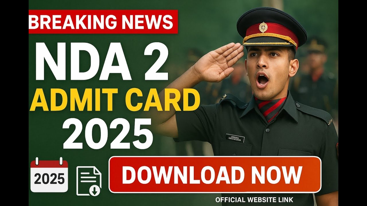 NDA II 2025 Exam Admit Card Download