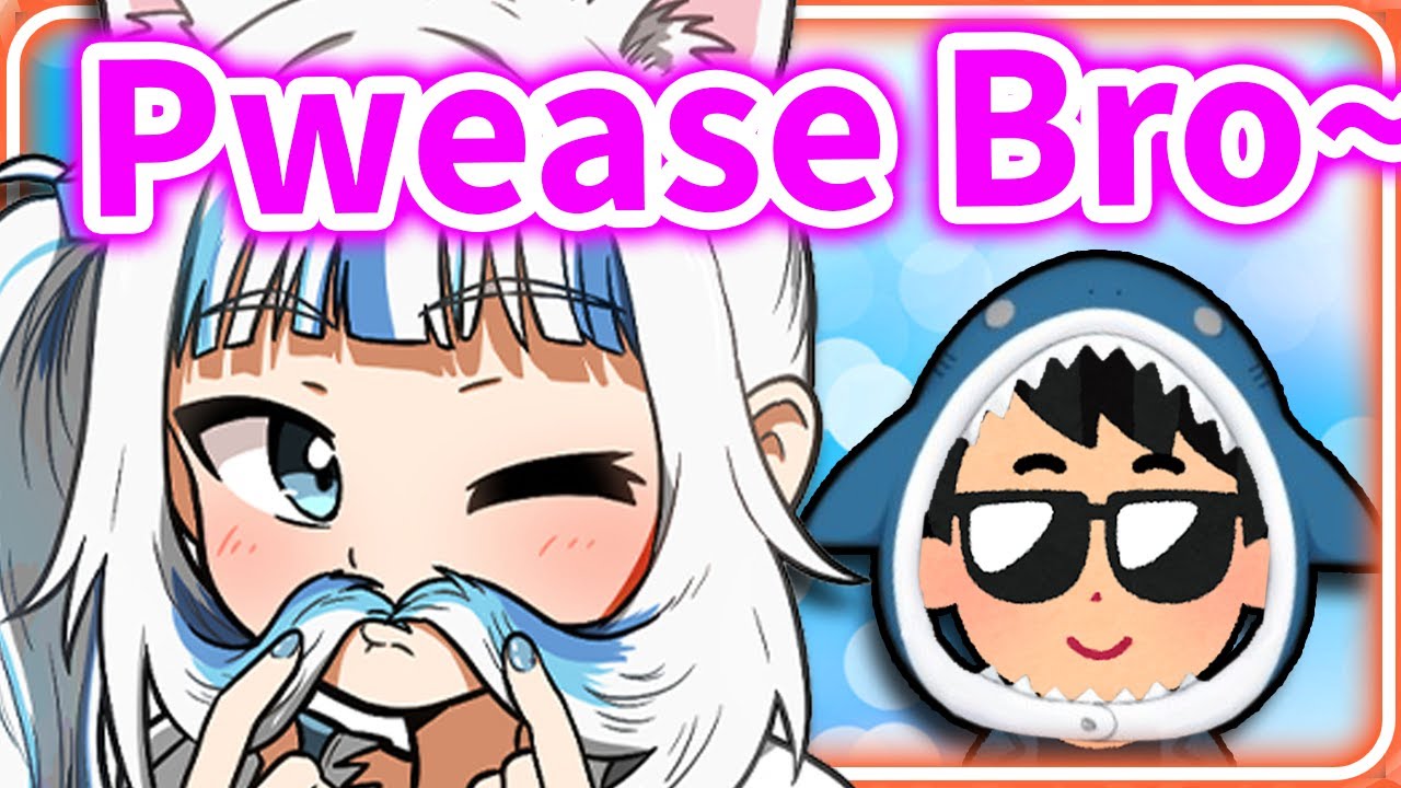 Smol Gura Cutely Begged her Brother to Play a Horror Game with her 【Gawr Gura / HololiveEN】