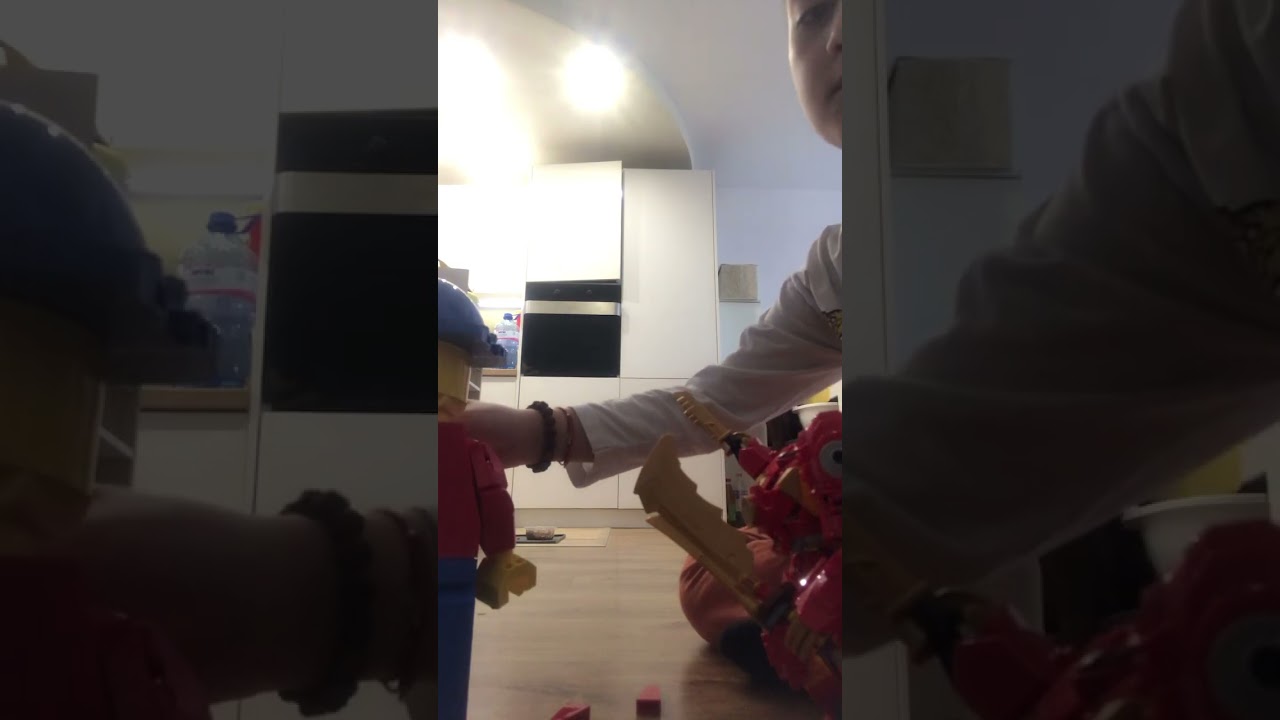 The story of ninjago fire mech injured the scaled mech