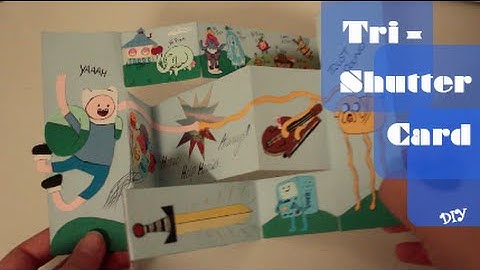 Tri-shutter card - DIY