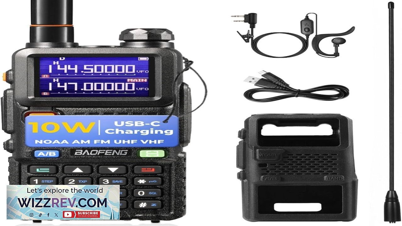 BAOFENG UV 5RM Plus 10W Ham Radio Handheld UHF VHF Long Range Two