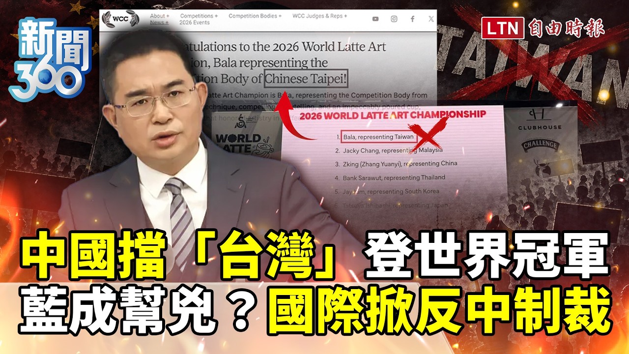 新聞360》中國擋「台灣」登世界冠軍！國民黨幫兇？還爆大舉滲透！北京被抓包！國際聯合反擊